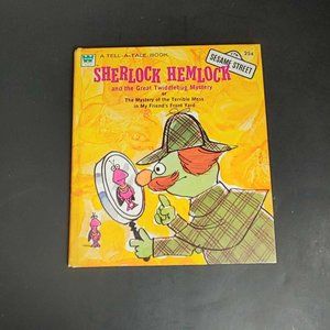 Vtg 1972 SHERLOCK HEMLOCK and the Great Twiddlebug Mystery SESAME STREET Book